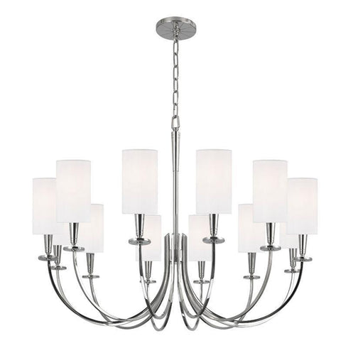 Hudson Valley Mason 12 Light Chandelier Model: 8032-AGB