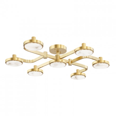 Hudson Valley Meander 6 Light Chandelier Model: 6332-PN