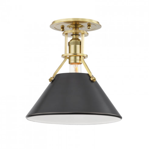Hudson Valley Metal No.2 1 Light Semi Flush Model: MDS954-ADB