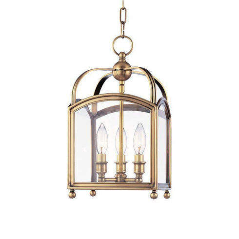 Hudson Valley Millbrook 3 Light Pendant Model: 8409-AGB