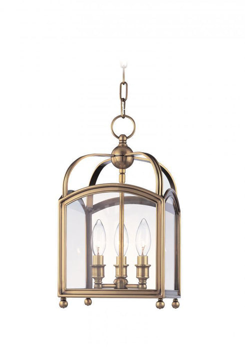 Hudson Valley Millbrook 3 Light Pendant Model: 8409-AGB