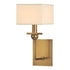 Hudson Valley Morris 1 Light Wall Sconce Model: 5211-AGB