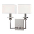 Hudson Valley Morris 2 Light Wall Sconce Model: 5212-PC-WS