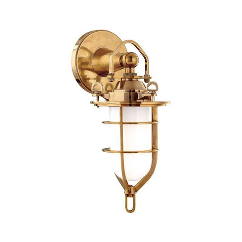 Hudson Valley New Canaan 1 Light Bath Bracket Model: 6501-AGB