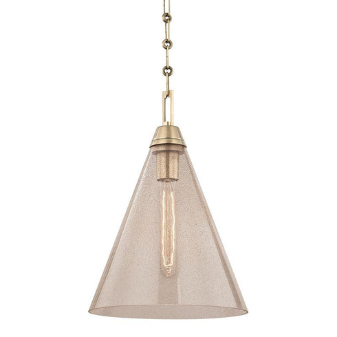 Hudson Valley Newbury 1 Light Pendant Model: 6011-AGB
