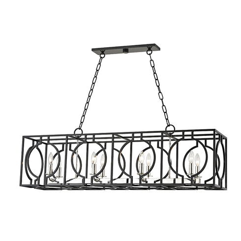Hudson Valley Octavio 8 Light Island Light Model: 9246-AIPN