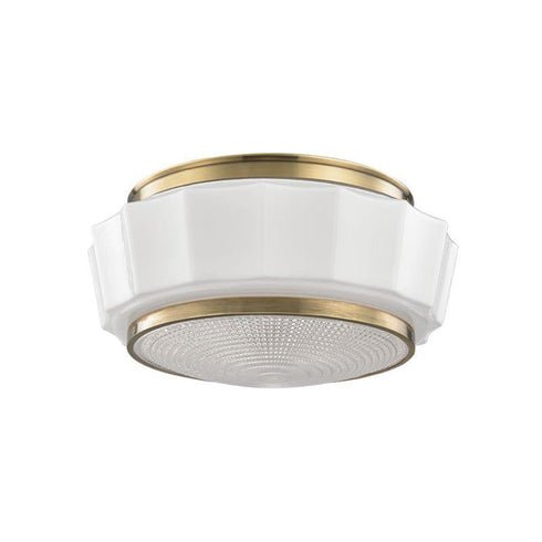 Hudson Valley Odessa 2 Light Flush Mount Model: 3814F-AGB