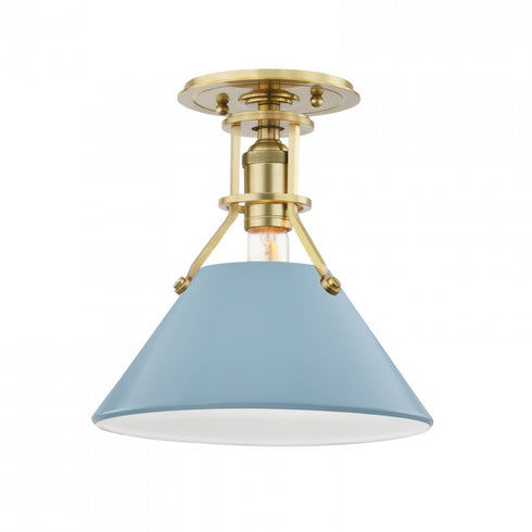 Hudson Valley Painted No.2 1 Light Semi Flush Model: MDS353-PN/OW