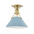 Hudson Valley Painted No.2 1 Light Semi Flush Model: MDS353-PN/OW