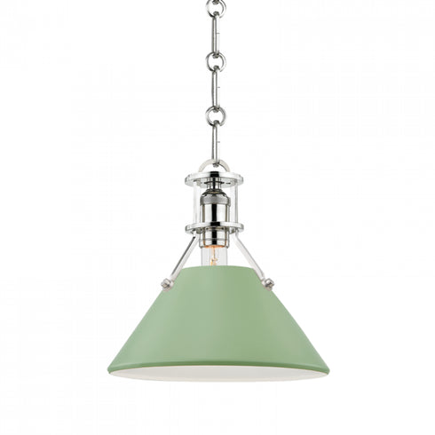 Hudson Valley Painted No.2 1 Light Small Pendant Model: MDS351-PN/LFG