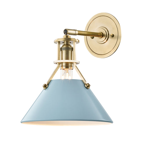 Hudson Valley Painted No.2 1 Light Wall Sconce Model: MDS350-PN/OW