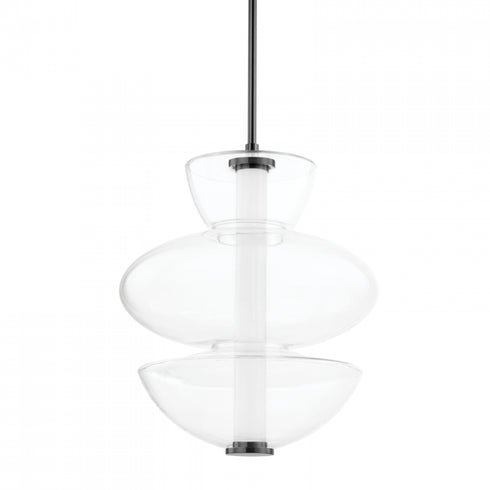 Hudson Valley Palermo 1 Light Pendant Model: 5319-BLNK
