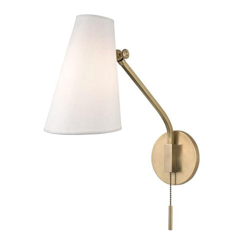 Hudson Valley Patten 1 Light Swing Arm Wall Sconce Model: 6341-AGB