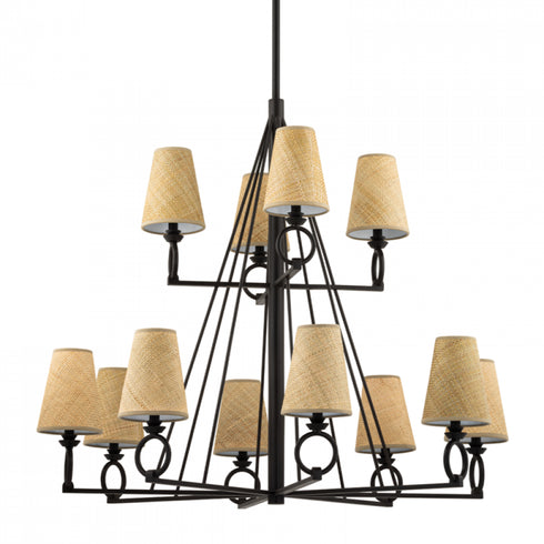 Hudson Valley Pendelton 12 Light Chandelier Model: 1744-AI