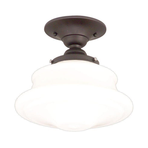 Hudson Valley Petersburg 1 Light Semi Flush Model: 3416F-OB