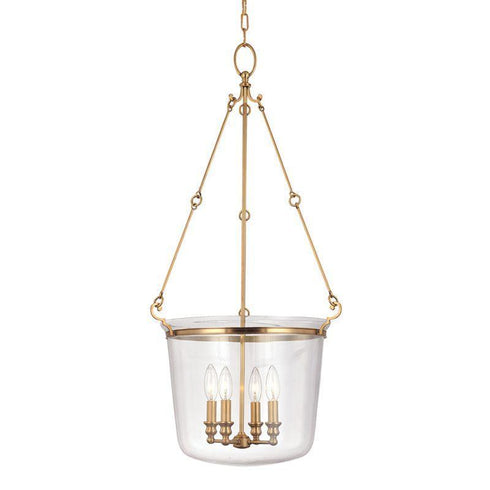 Hudson Valley Quinton 4 Light Pendant Model: 134-AGB