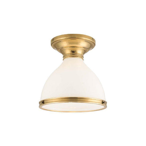 Hudson Valley Randolph 1 Light Semi Flush Model: 2612-AGB