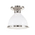 Hudson Valley Randolph 1 Light Semi Flush Model: 2612-AGB