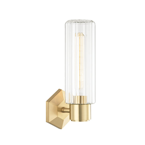 Hudson Valley Roebling 1 Light Wall Sconce Model: 5120-PN