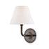 Hudson Valley Signature No.1 1 Light Wall Sconce Model: MDS600-AGB
