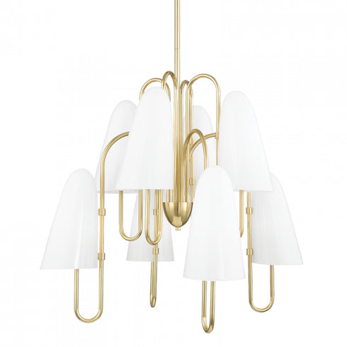 Hudson Valley Slate Hill 8 Light Chandelier Model: 7178-PN