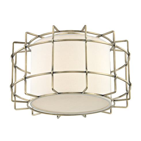 Hudson Valley Sovereign 2 Light Flush Mount Model: 1514-AGB