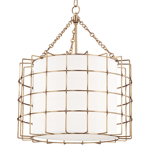 Hudson Valley Sovereign 3 Light Pendant Model: 1524-AGB