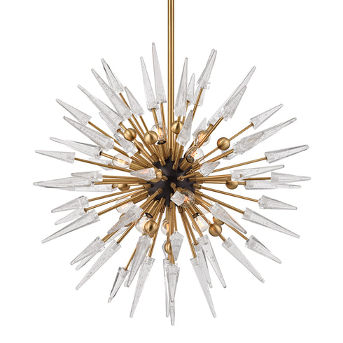 Hudson Valley Sparta 12 Light Chandelier Model: 9032-AGB