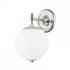 Hudson Valley Sphere No.1 1 Light Wall Sconce Model: MDS702-PN