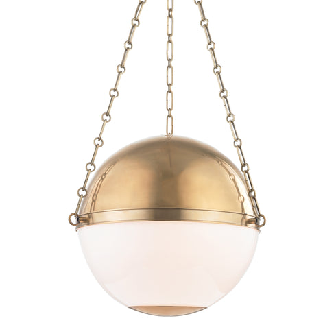 Hudson Valley Sphere No.2 3 Light Large Pendant Model: MDS751-PN