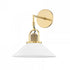 Hudson Valley Syosset 1 Light Wall Sconce Model: 2601-AGB/WH