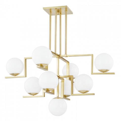 Hudson Valley Tanner 9 Light Chandelier Model: 5089-PN