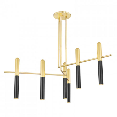 Hudson Valley Thurston 6 Light Chandelier Model: 2550-AOB
