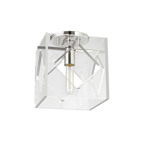 Hudson Valley Travis 1 Light Flush Mount Model: 5909F-AGB