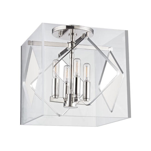 Hudson Valley Travis 4 Light 12 Inch Flush Mount Model: 5912F-AGB
