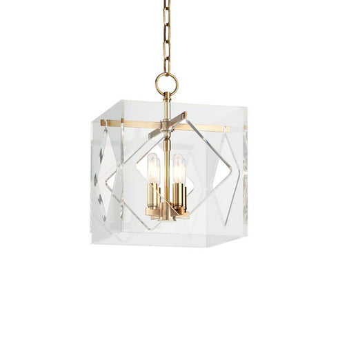 Hudson Valley Travis 4 Light Pendant Model: 5912-AGB