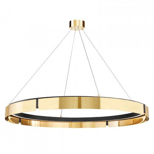 Hudson Valley Tribeca Large LED Chandelier Model: 2949-AGB/BK