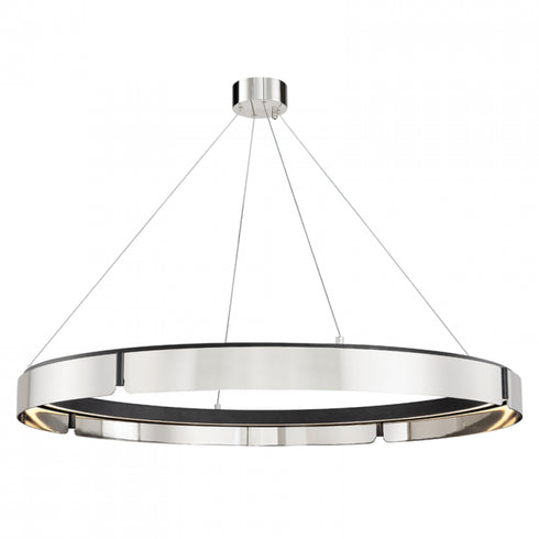 Hudson Valley Tribeca Large LED Chandelier Model: 2949-AGB/BK