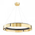 Hudson Valley Tribeca Medium LED Chandelier Model: 2933-AGB/BK