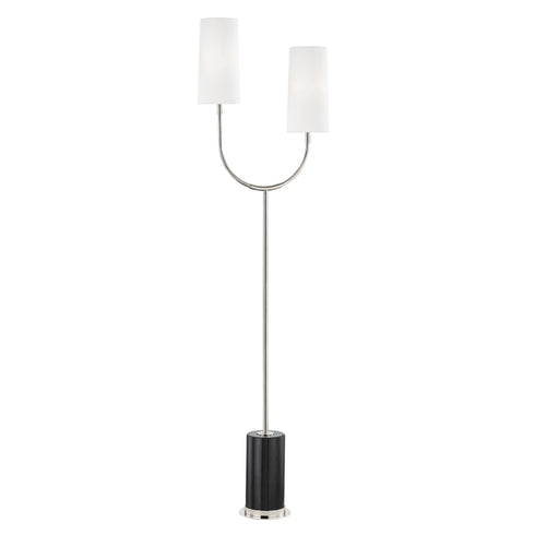 Hudson Valley Vesper 2 Light Marble Floor Lamp Model: L1407-AGB