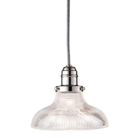 Hudson Valley Vintage 1 Light Pendant Model: 3102-OB-R08