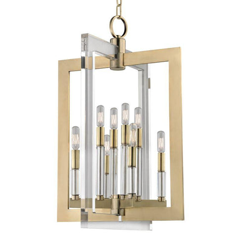 Hudson Valley Wellington 8 Light Medium Pendant Model: 9317-AGB