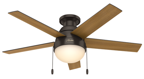 Hunter Fans Anslee Low Profile Fan With Light 46 Inch Model: 59268