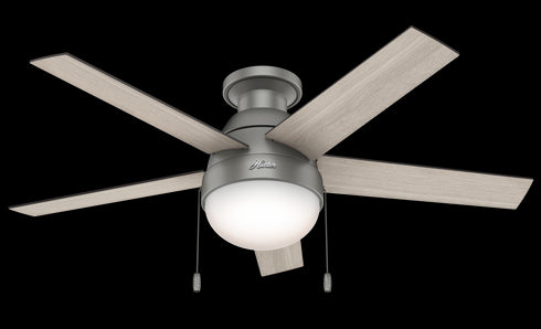 Hunter Fans Anslee Low Profile Fan With Light 46 Inch Model: 59270