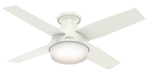 Hunter Fans Dempsey Low Profile Fan With Light 44 Inch Model: 59244