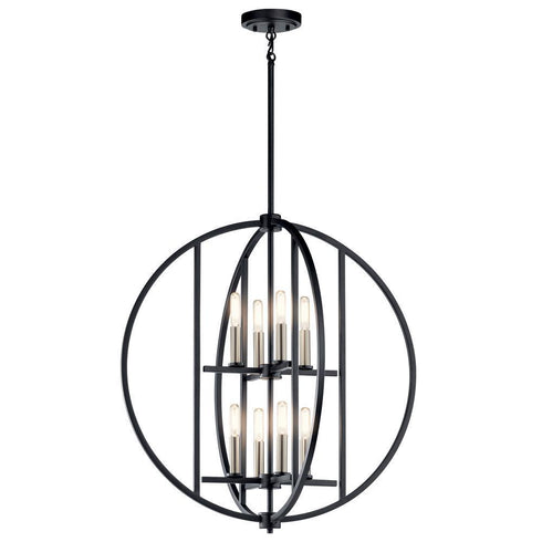 Kichler 8 Light Chandelier Model: 43643BK