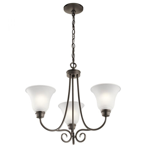 Kichler Bixler 3 Light Chandelier Model: 43937NI