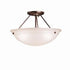 Kichler Cove Molding Top Glass 3 Light Semi Flush Model: 3122NI