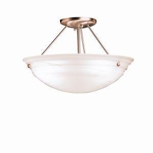 Kichler Cove Molding Top Glass 3 Light Semi Flush Model: 3122NI