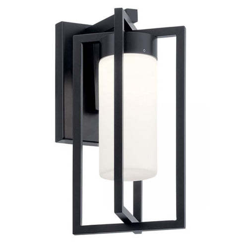 Kichler Drega 1 Light LED Outdoor Wall Model: 59070BKLED